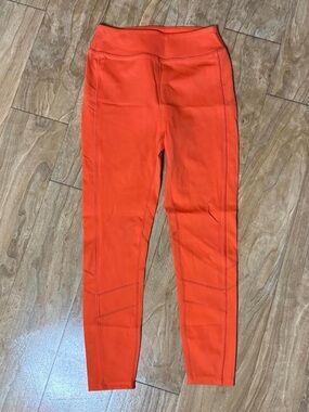 High-Waist Orange Performance Leggings